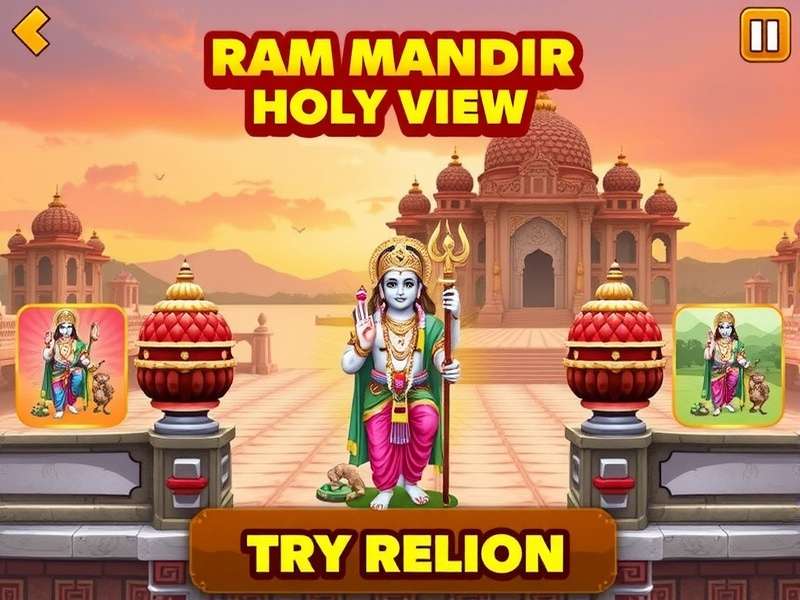 Ram Mandir Holy View Game Screenshot